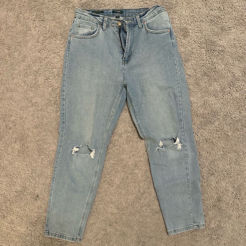 Target Wild Fable Super-High Rise Distressed Mom Taper Jeans